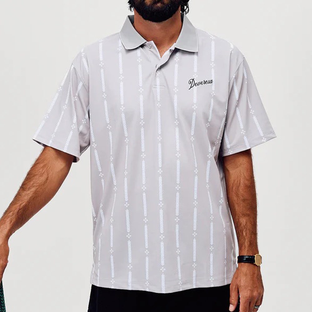 Devereux Golf Shirt - Cafe Polo - Grey SU26