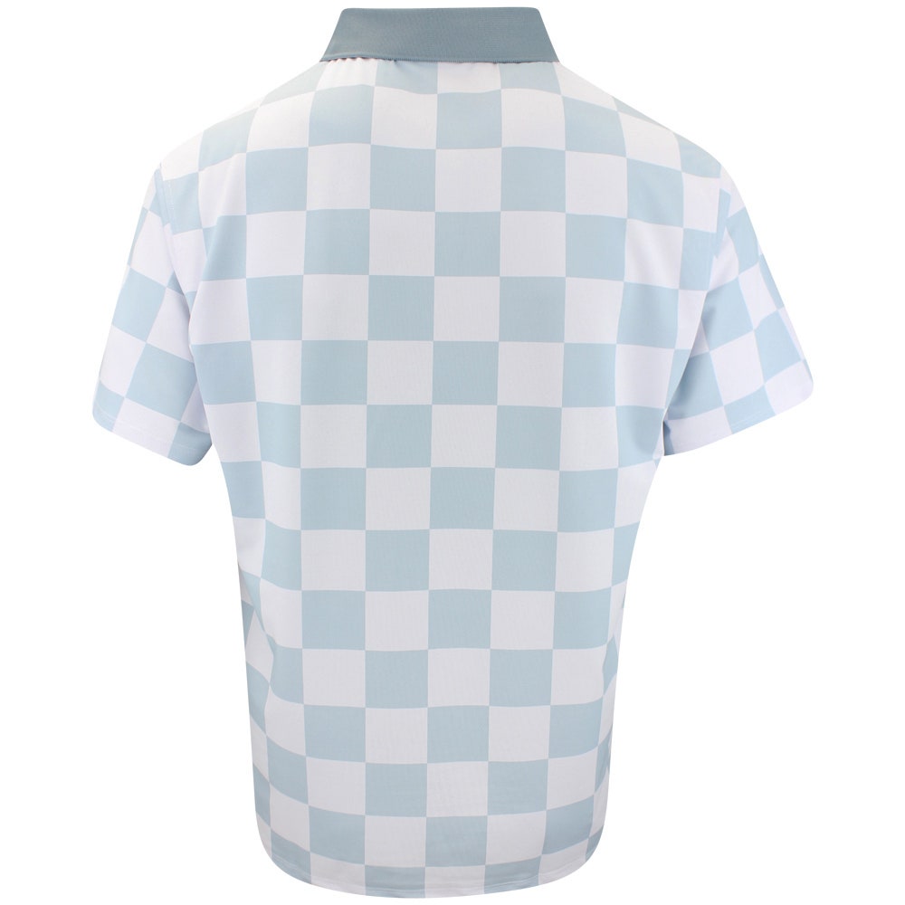 Devereux Golf Shirt - Checkmate Polo - Blue SU25