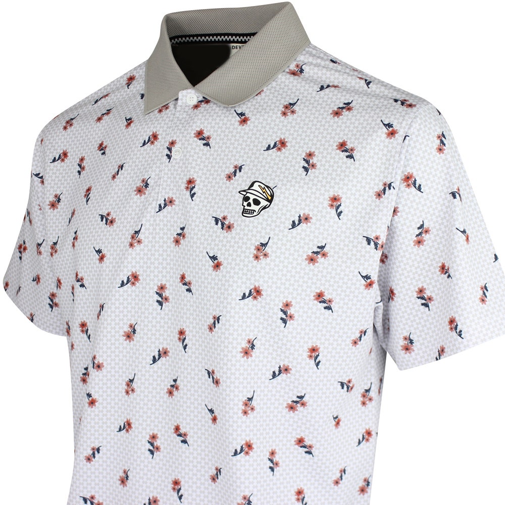 Devereux Golf Shirt - El Bruno Polo - White - Multi SS26