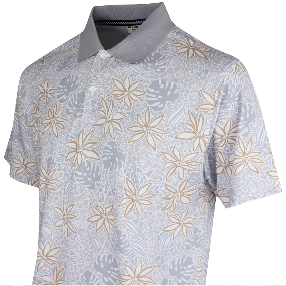 Devereux Golf Shirt - Happy Hour Polo - Light Grey SS26