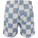 Devereux Golf Shorts - Checkerboard Mesh 5.5" - White - Marine SU26