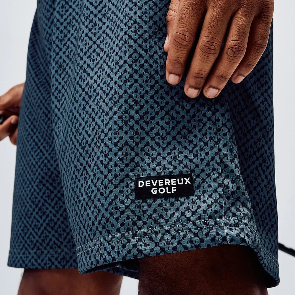 Devereux Golf Shorts - Labyrinth Mesh 5.5" - Western Sky SU26