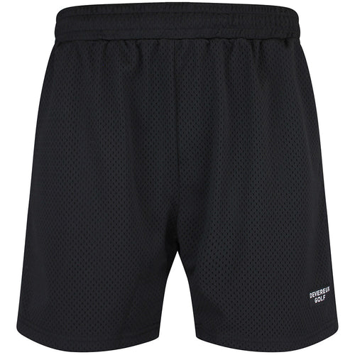 Devereux Golf Shorts - Solid Mesh 5.5" - Black SU26