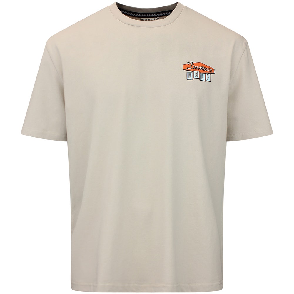 Devereux Golf T-Shirt - Devereux Golf Inn Tee - Sand FA26