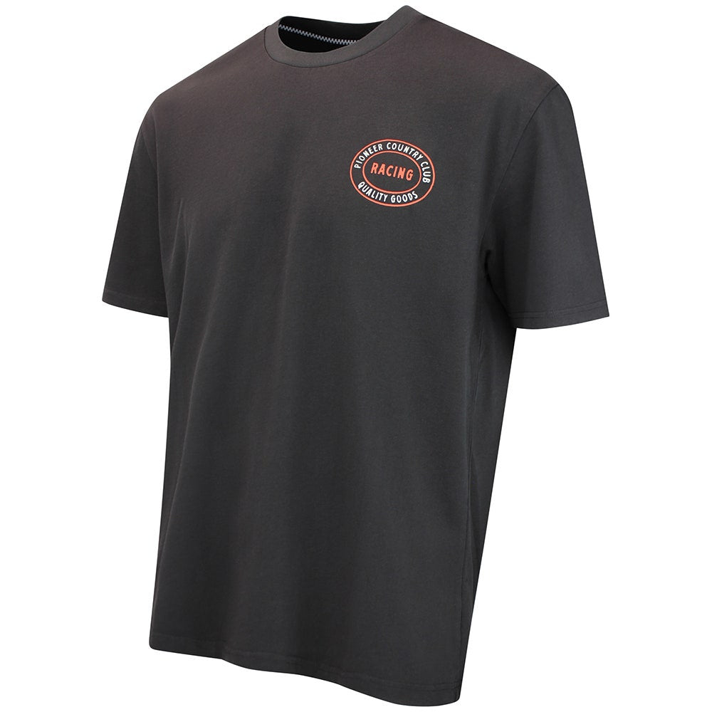 Devereux Golf T-Shirt - Gateway To The West Tee - Faded Black FA26