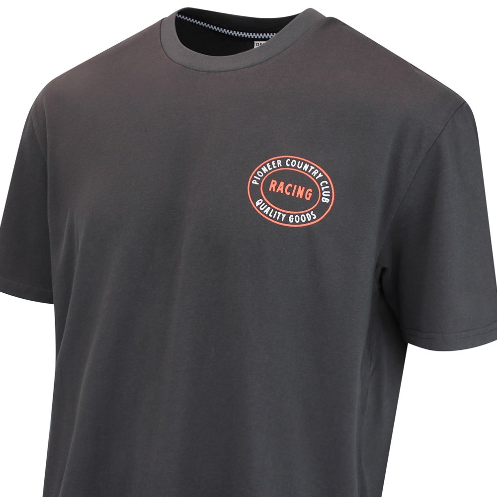Devereux Golf T-Shirt - Gateway To The West Tee - Faded Black FA26