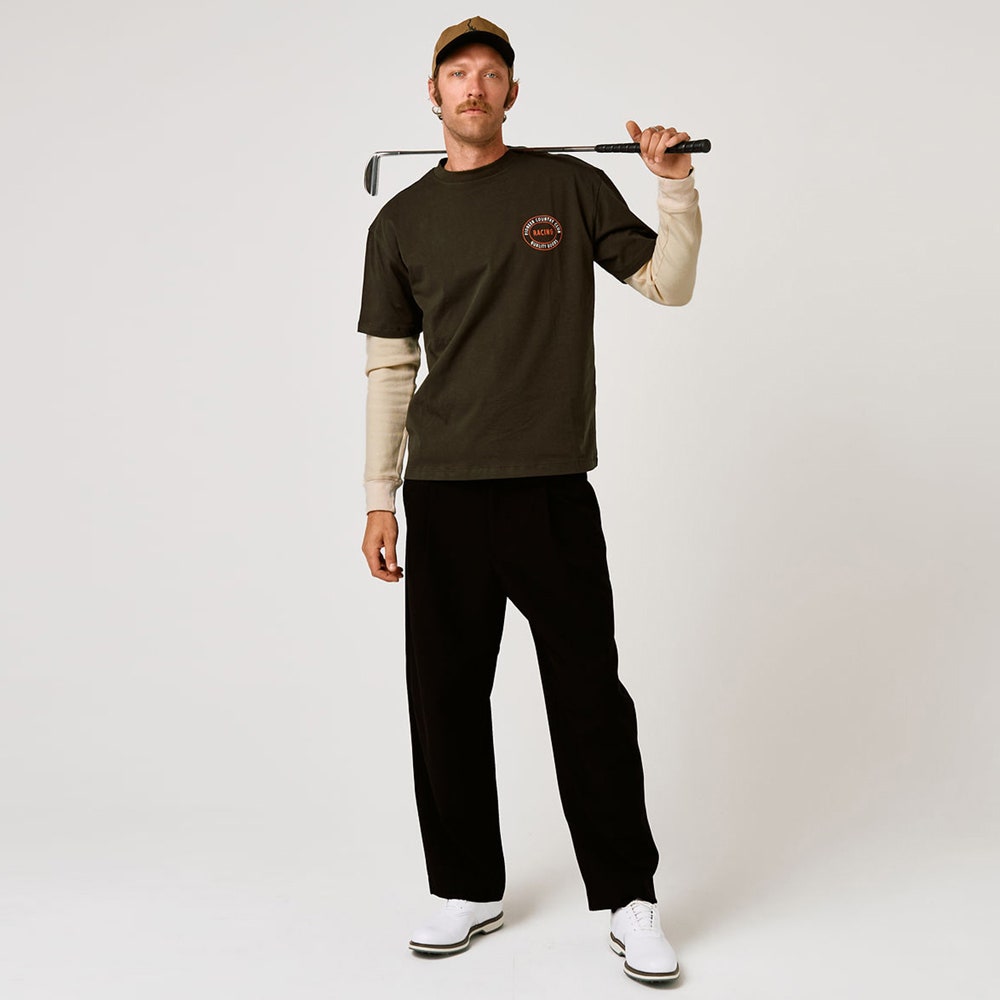 Devereux Golf T-Shirt - Gateway To The West Tee - Faded Black FA26