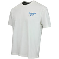 Devereux Golf T-Shirt - Range Buckets Tee - White FA26