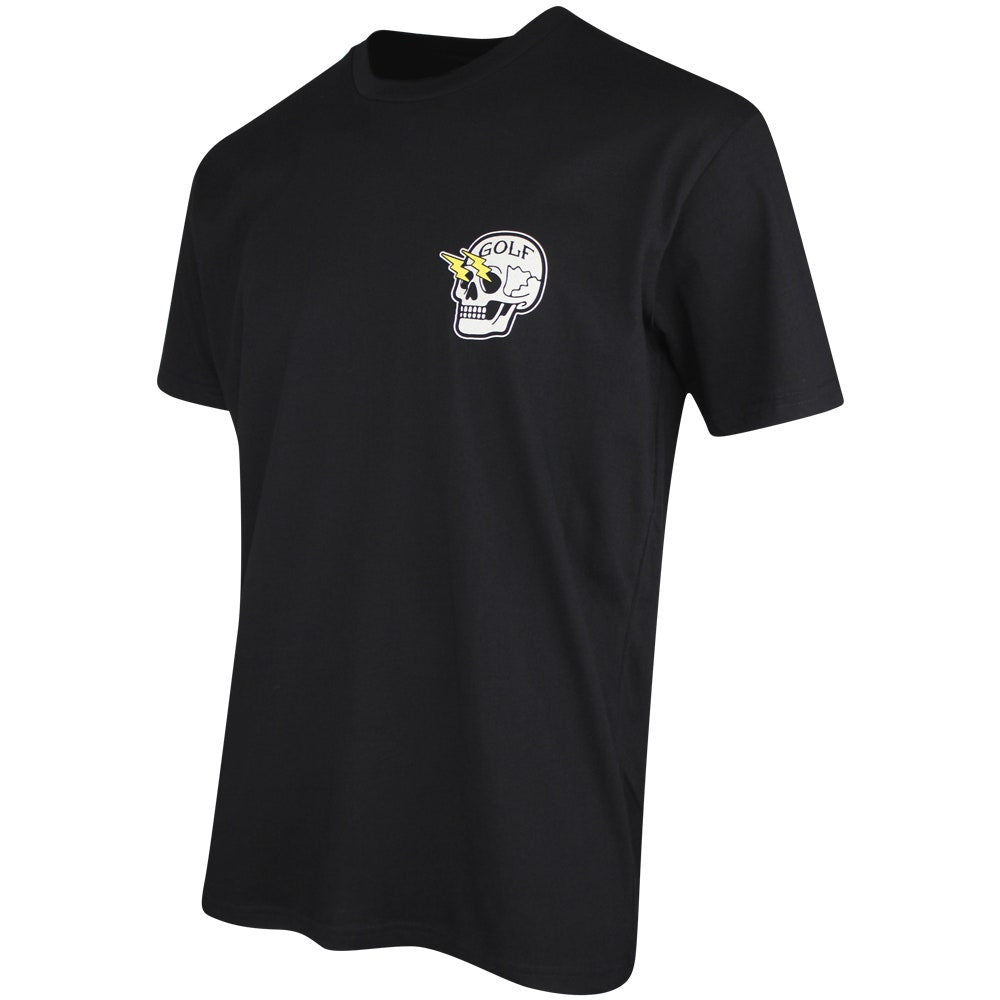 Devereux Golf T-Shirt - Shocker Skull Tee - Black SS26