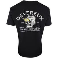 Devereux Golf T-Shirt - Shocker Skull Tee - Black SS26