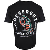 Devereux Golf T-Shirt - Snake Bite Tee - Black SS26