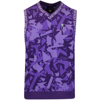 Eastside Golf Gilet - Nylon Wind Vest - Violet Stone Shatter SS25