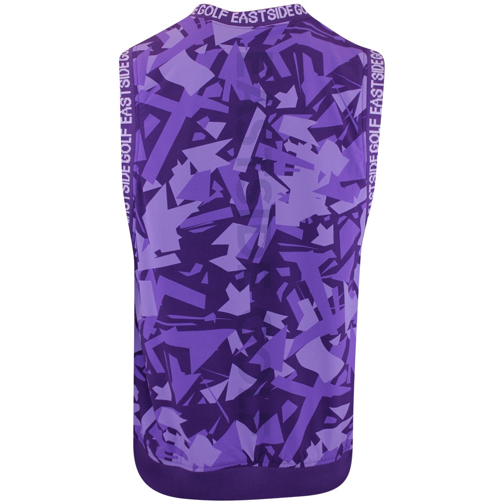 Eastside Golf Gilet - Nylon Wind Vest - Violet Stone Shatter SS25