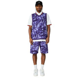 Eastside Golf Gilet - Nylon Wind Vest - Violet Stone Shatter SS25