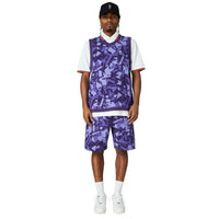 Eastside Golf Gilet - Nylon Wind Vest - Violet Stone Shatter SS25