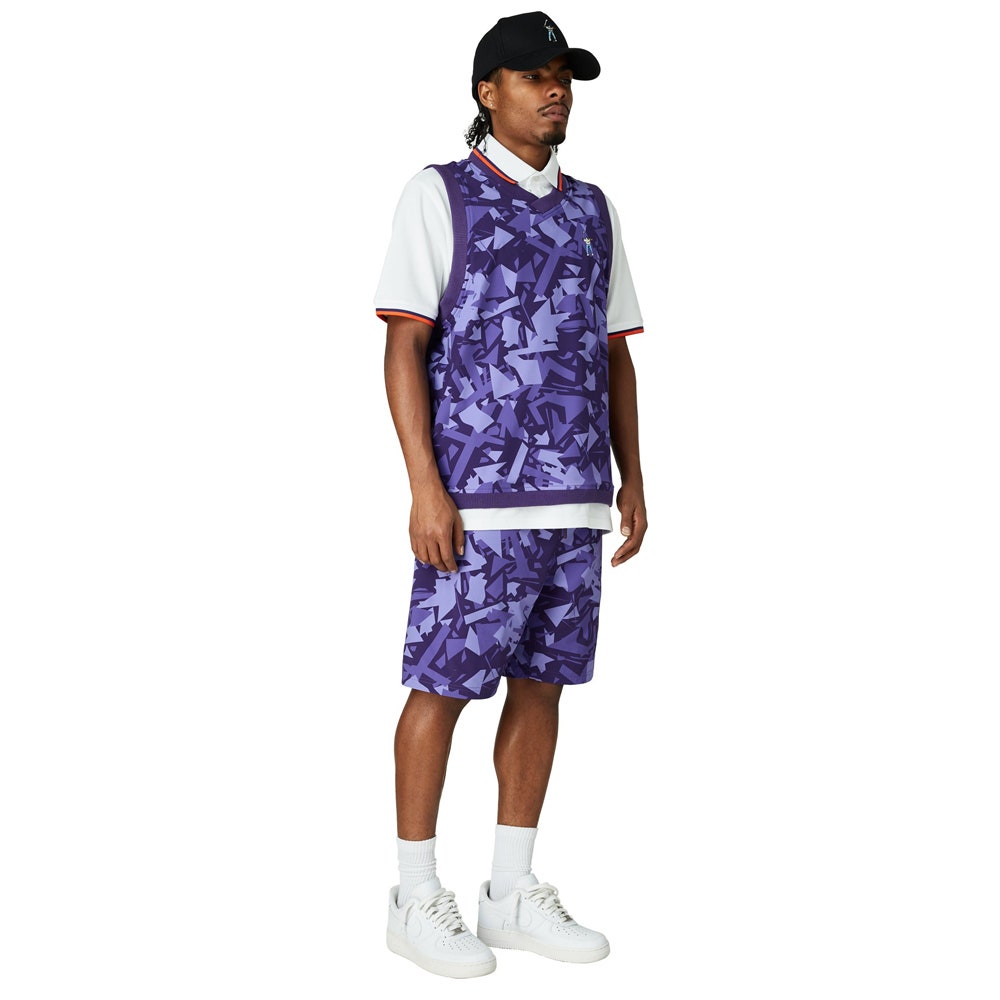 Eastside Golf Gilet - Nylon Wind Vest - Violet Stone Shatter SS25