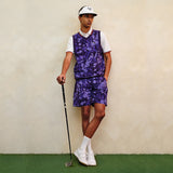 Eastside Golf Gilet - Nylon Wind Vest - Violet Stone Shatter SS25