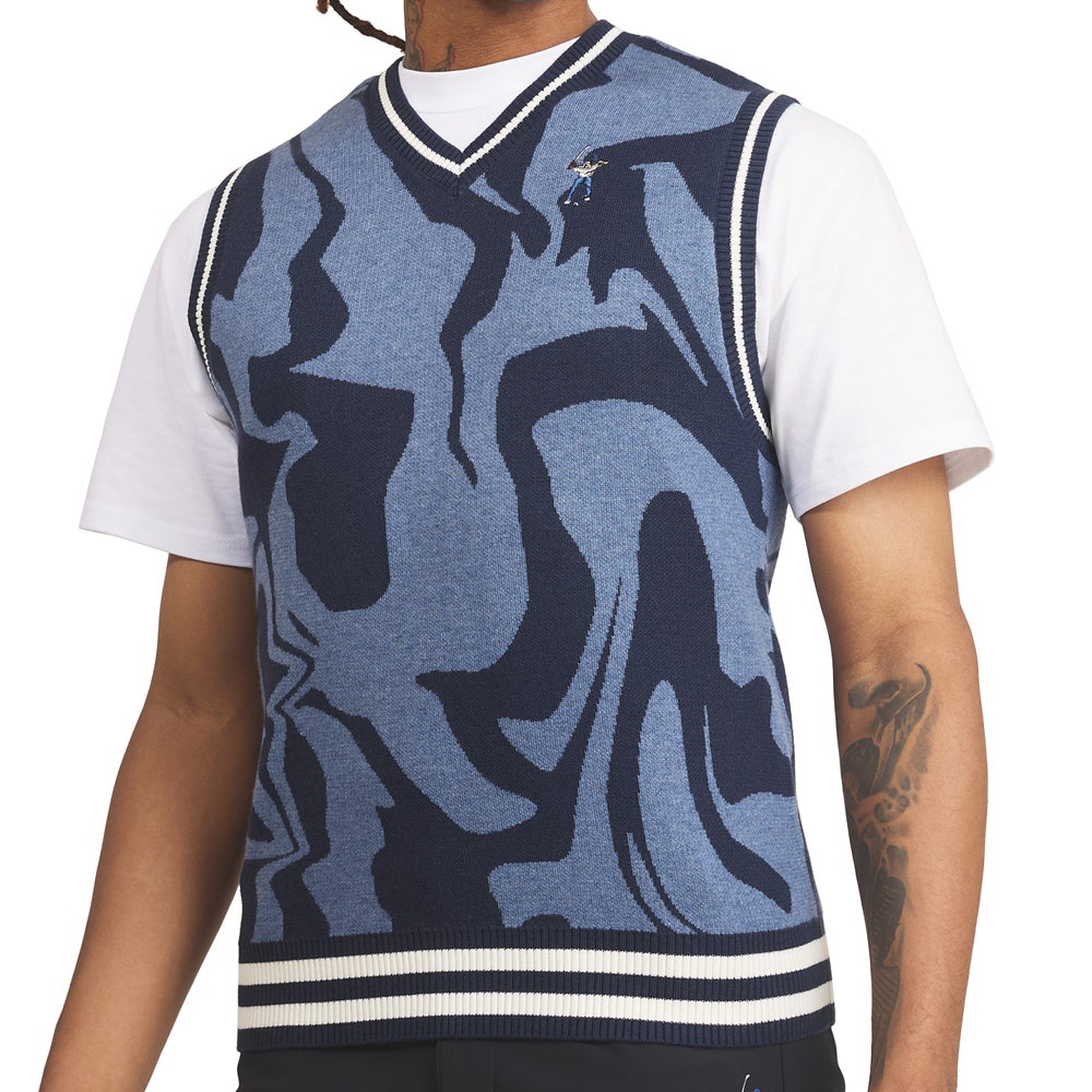 Eastside Golf Jumper - Knitted Sweater Vest - Midnight Navy LCD AW24