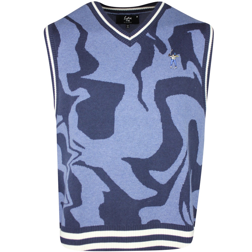 Eastside Golf Jumper - Knitted Sweater Vest - Midnight Navy LCD AW24