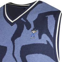 Eastside Golf Jumper - Knitted Sweater Vest - Midnight Navy LCD AW24