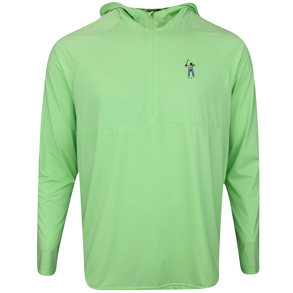 Eastside Golf Pullover - Lightweight UV Hoodie - Paradise Green SU25