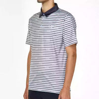 Eastside Golf Shirt - BA Stripe Signature Polo - Midnight Navy SU25