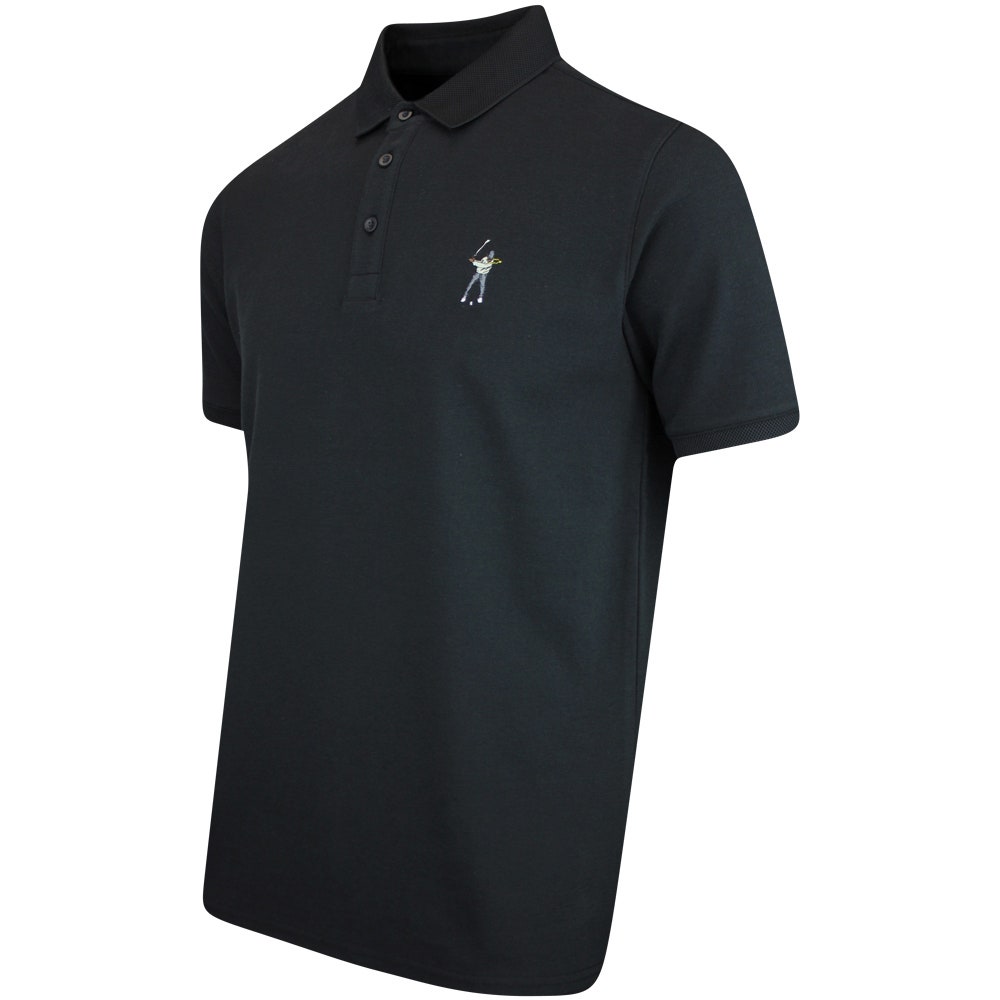 Eastside Golf Shirt - Core Pique Polo - Black 2024