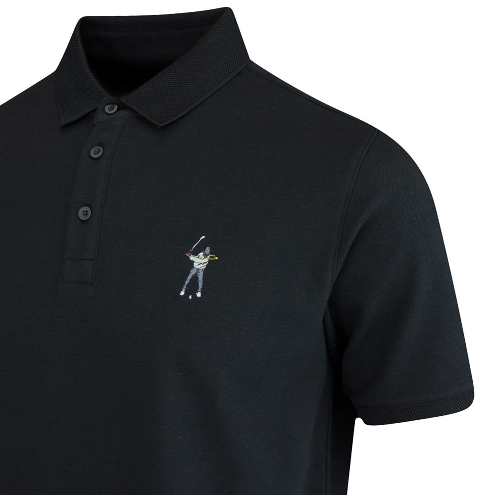 Eastside Golf Shirt - Core Pique Polo - Black 2024
