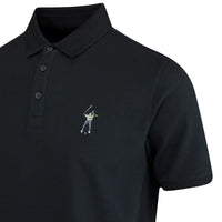 Eastside Golf Shirt - Core Pique Polo - Black 2024