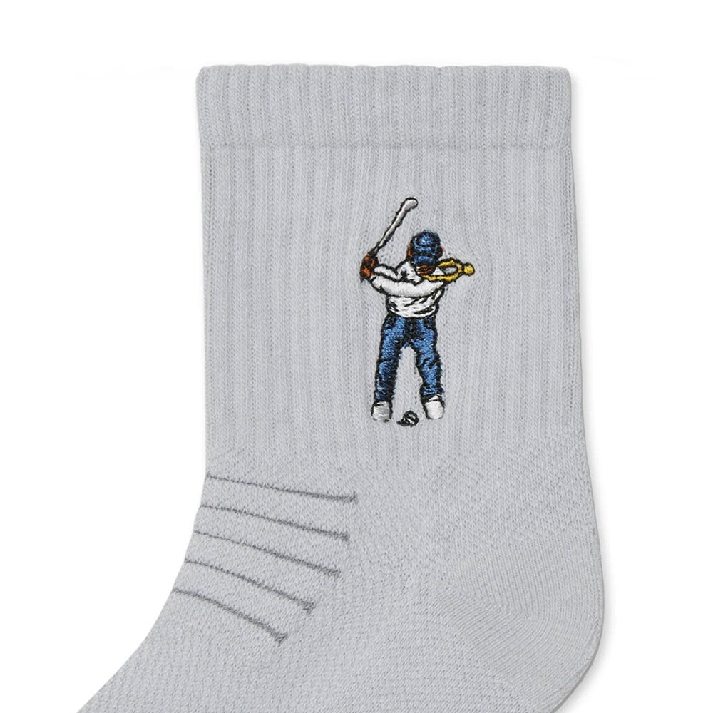 Eastside Golf Socks - Ankle Height Logo - Grey SS25