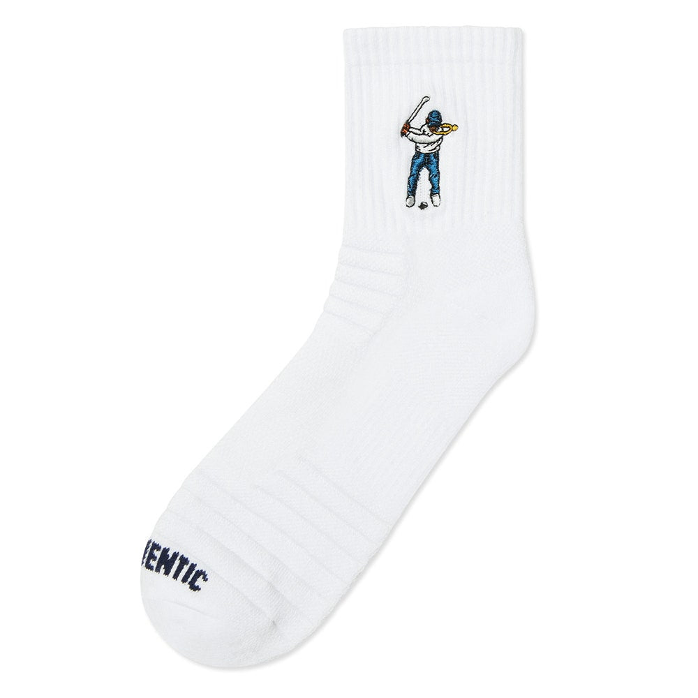 Eastside Golf Socks - Ankle Height Logo - White SS25