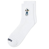 Eastside Golf Socks - Ankle Height Logo - White SS25