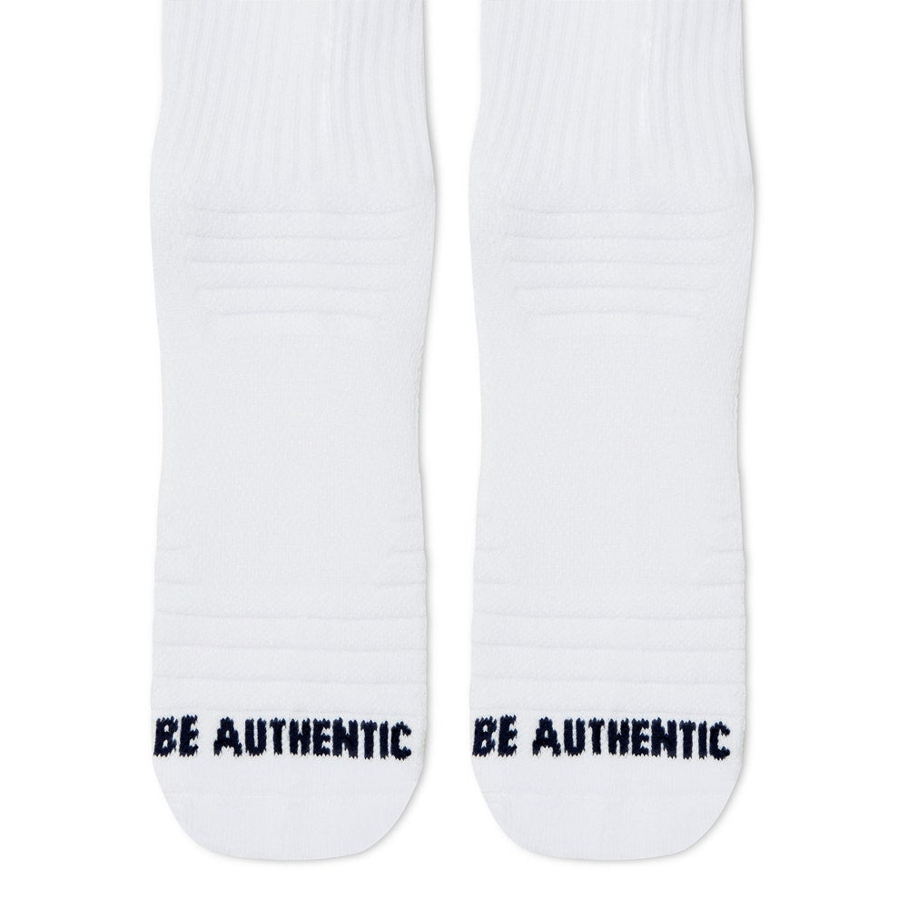 Eastside Golf Socks - Ankle Height Logo - White SS25