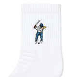 Eastside Golf Socks - Ankle Height Logo - White SS25