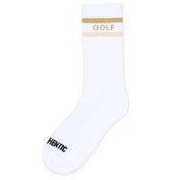 Eastside Golf Socks - Dual Stripe Crew - White SU25
