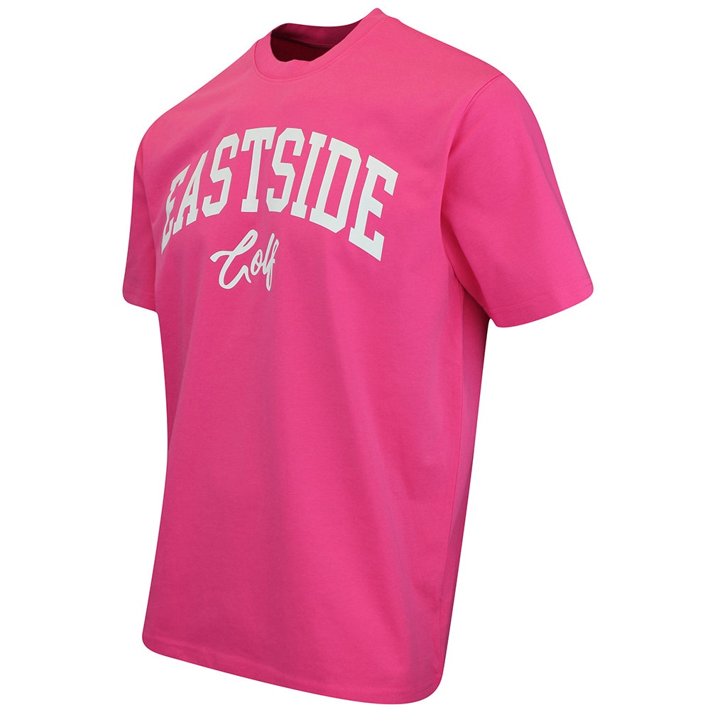 Eastside Golf T-Shirt - ESG Logo Tee - Pink Cosmos SU25