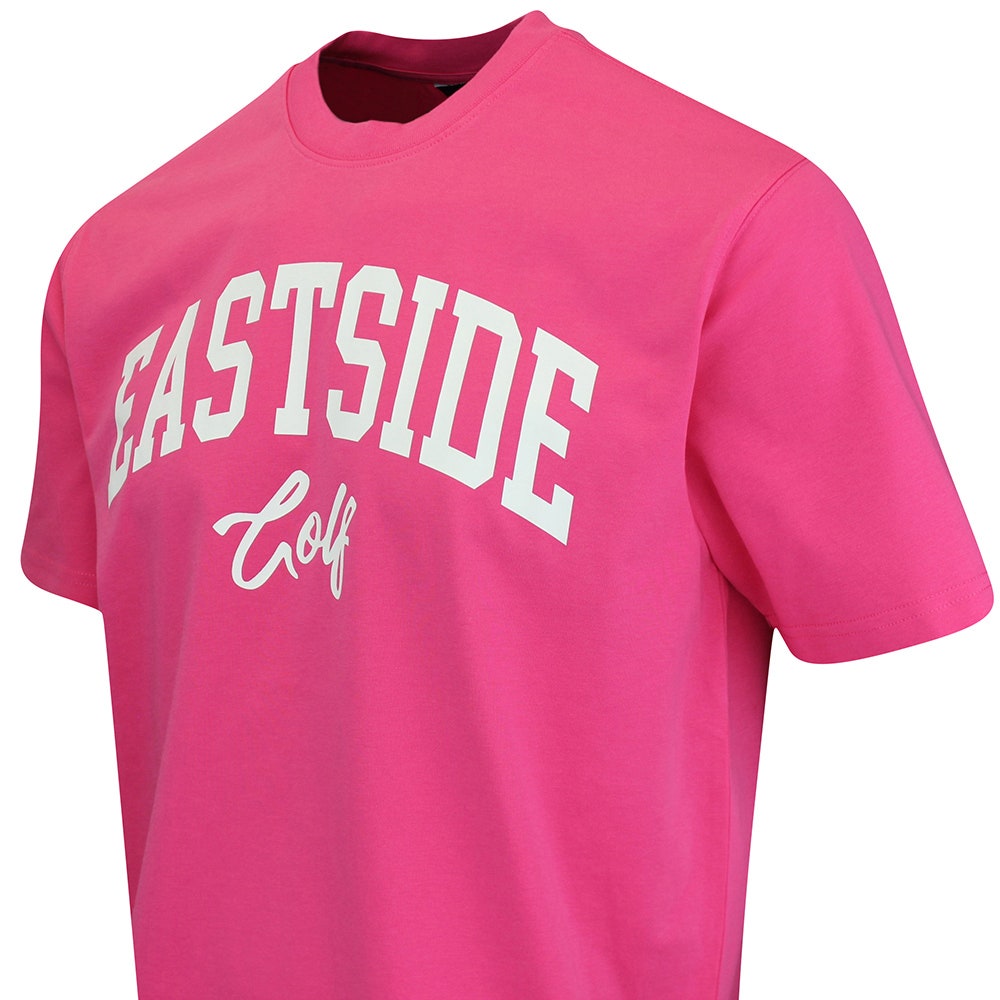 Eastside Golf T-Shirt - ESG Logo Tee - Pink Cosmos SU25