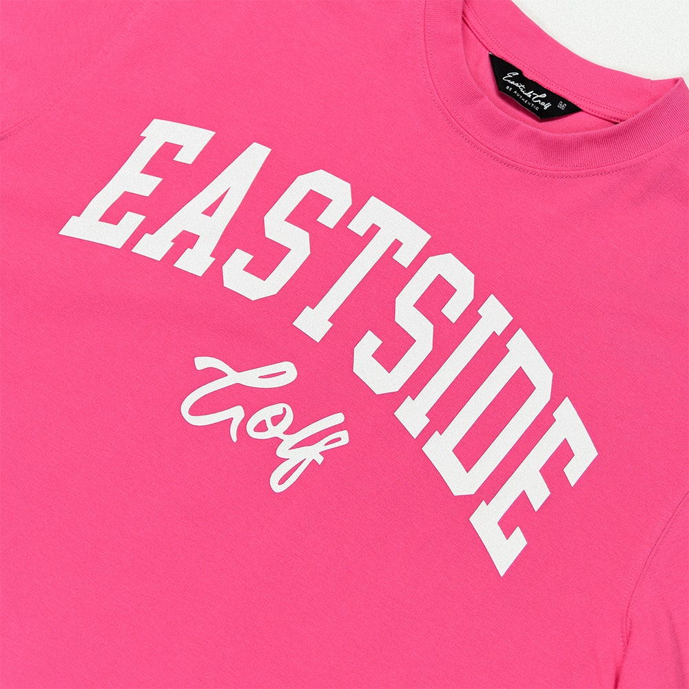 Eastside Golf T-Shirt - ESG Logo Tee - Pink Cosmos SU25