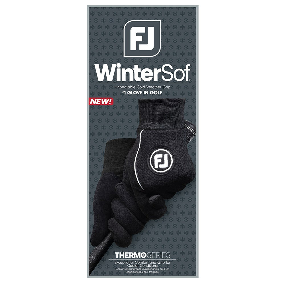 FootJoy Golf Gloves - WinterSof Pair - Black 2026