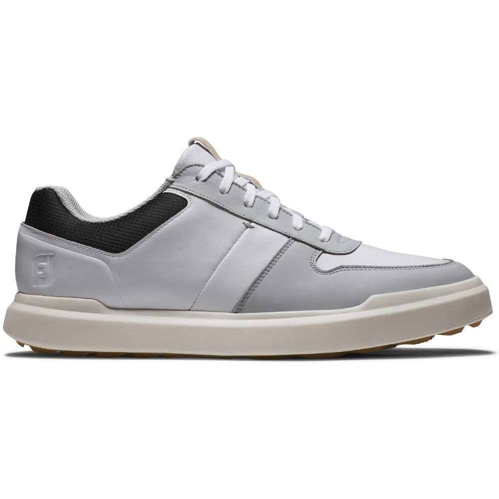 FootJoy Golf Shoes - Contour Casual - White - Grey 2025
