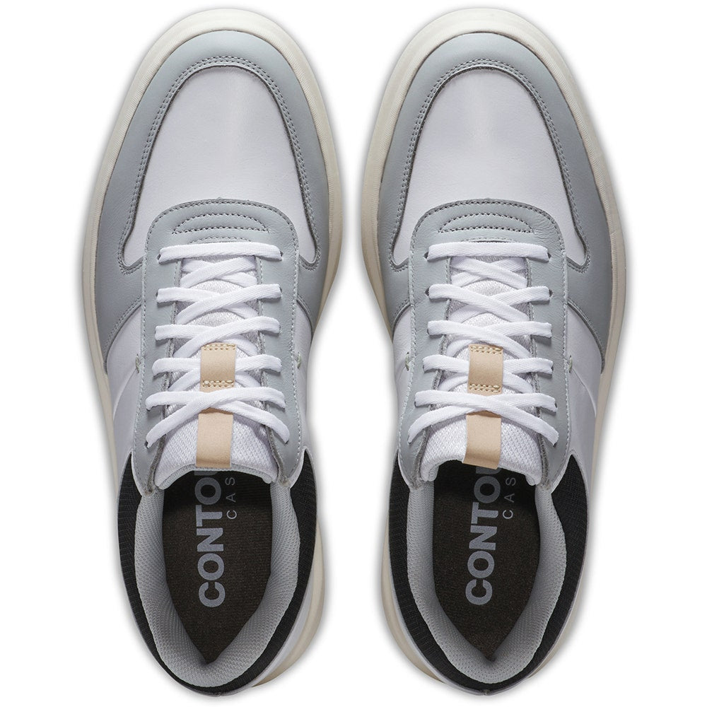 FootJoy Golf Shoes - Contour Casual - White - Grey 2025