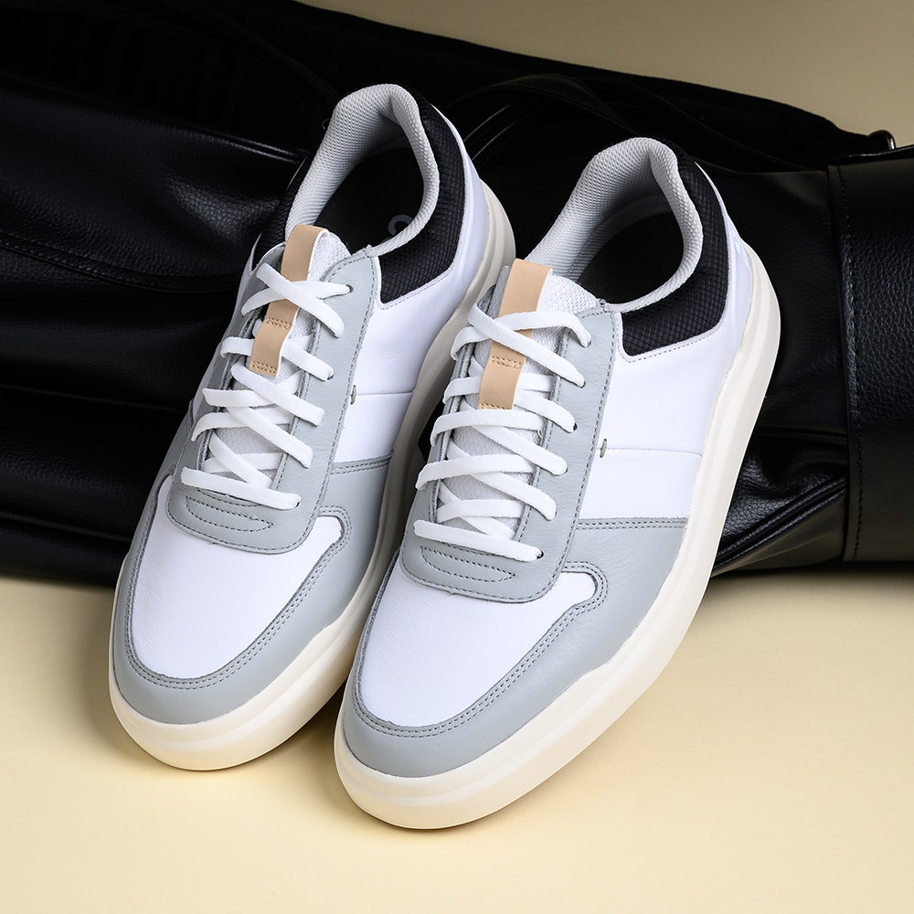FootJoy Golf Shoes - Contour Casual - White - Grey 2025