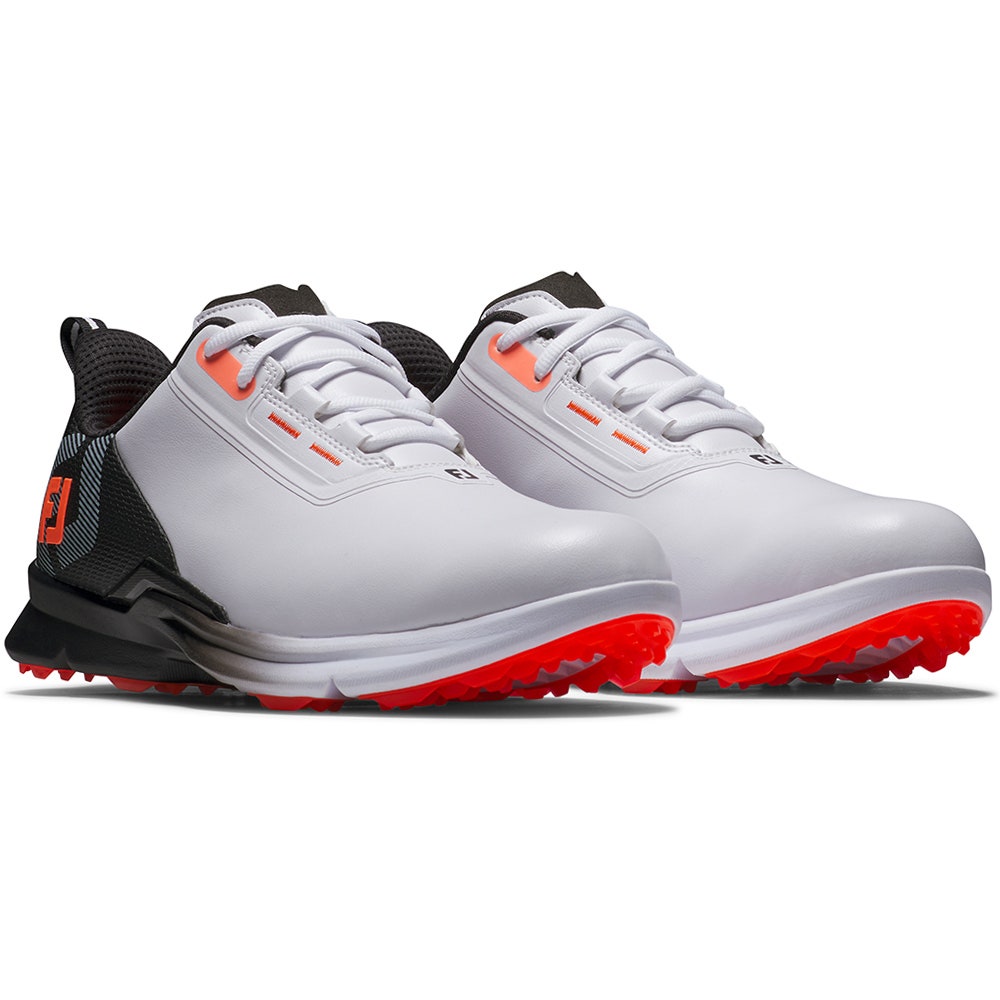 FootJoy Golf Shoes - FJ Fuel - White - Black - Coral 2025
