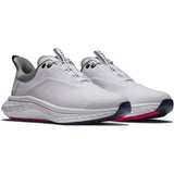 FootJoy Golf Shoes - FJ Quantum - White - Blue - Pink 2025