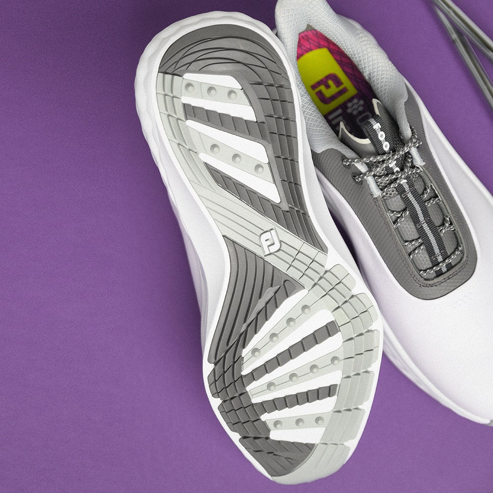 FootJoy Golf Shoes - FJ Quantum - White - Grey 2025