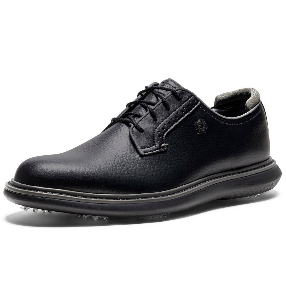 FootJoy Golf Shoes - FJ Traditions Blucher - Triple Black 2026