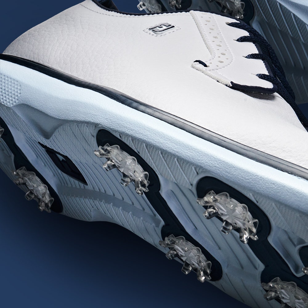 FootJoy Golf Shoes - FJ Traditions Blucher - White - Blue 2025