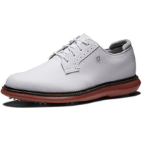 FootJoy Golf Shoes - FJ Traditions Blucher - White - Brick 2025