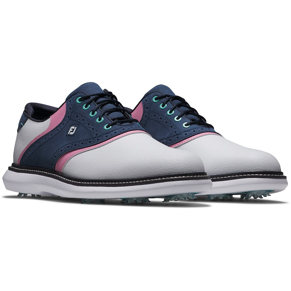 FootJoy Golf Shoes - FJ Traditions - Navy - Pink LE 2025