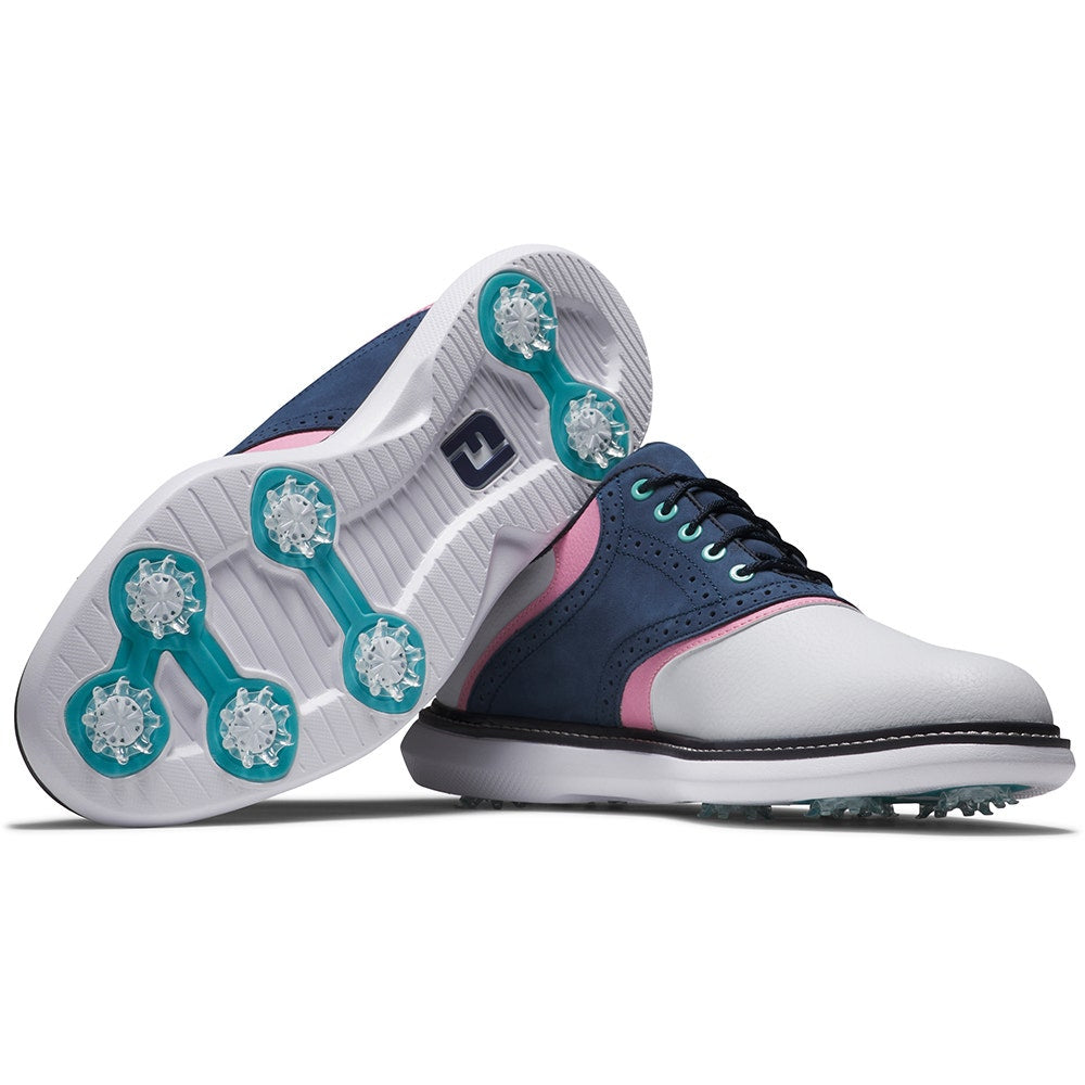 FootJoy Golf Shoes - FJ Traditions - Navy - Pink LE 2025